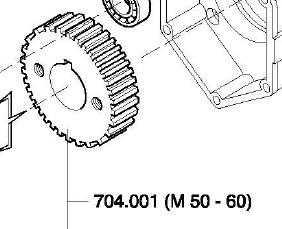 M60 reduktor fogaskerék